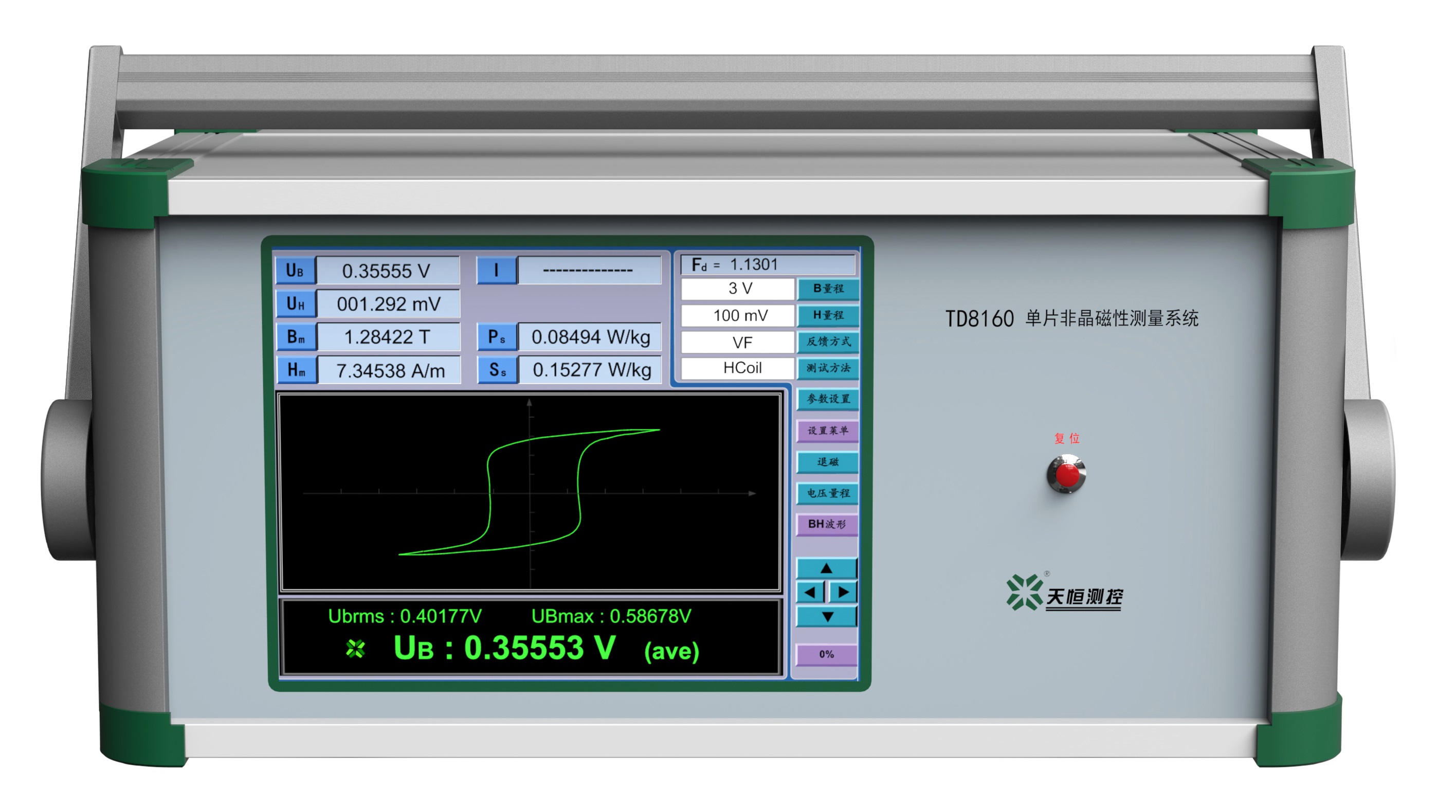 TD8160 단일 시트 비정질용 자기 특성 측정 시스템